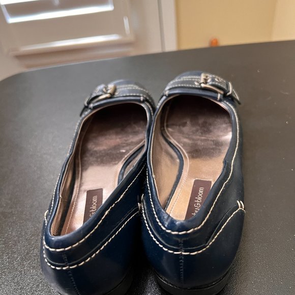 Ruby & bloom size 8 navy leather flats - Picture 10 of 12